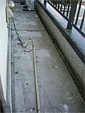 施工前：K様邸（向島）足場／塗り替え／リフォーム