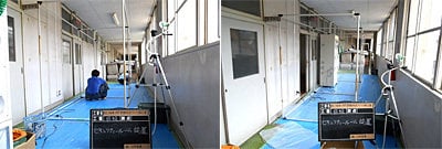 アスベスト除去作業