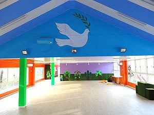 ＜足場・塗替え＞守谷市　幼稚園改修工事